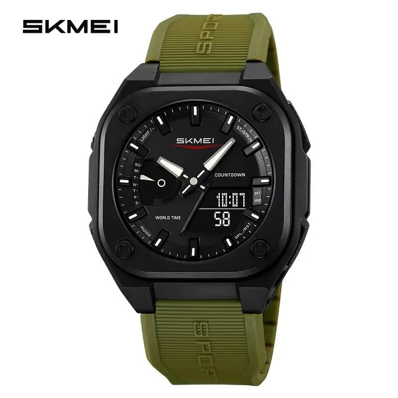 Skmei - 2328 - Digital Analog - Army_Green